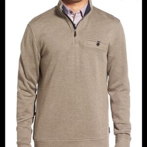 Ted Baker Quarter Zip Long Sleeve Valerio Pullover Sweater Sz 5